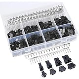 GTIWUNG 560 Pièces 2.5mm JST SM 2 3 4 5 Pin Connecteur Mâle et Femelle Plug Logement Connecteur Assortiment Kit, 2/3/4/5 Broc
