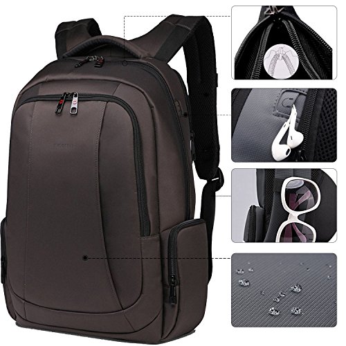 Fubevod Business Laptop Rucksack Herren 15 6 Zoll Notebook Rucksack / Rucksack mit Laptopfach/Laptop Backpack - 4