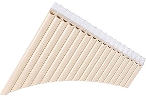 Panflöte,KOCAN 18 Pfeifen Panflöte C-Ton Panflöte Panflöte mit Mundstück Blasinstrument für Schüler Anfänger mit Tragetasche