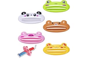 AUEFUDQ Aruicheng Tubenquetscher 5 Stücke Tubenausdrücker Kunststoff Tubenpresse Tubenaufroller Toothpaste Squeezer für Zahnpasta, Gesichtsreiniger, Handcreme, Sonnenschutz/mehr