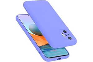 Cadorabo Funda Compatible con Xiaomi Redmi Note 10 Pro en Liquid Lila Claro - Cubierta Proteccíon de Silicona TPU Delgada e Flexible con Antichoque - Gel Case Cover Carcasa Ligera
