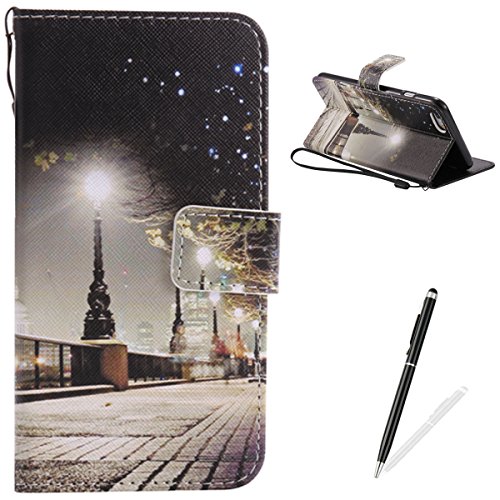Feeltech iPhone 6 Plus/6s Plus Hülle PU-Leder und Brieftasche Bunte Muster Fall mit Magnetverschluss, Hybrid-Kickstand mit Stand-Funktion, schlagen Sie schützende weiche TPU Stoßstangenabdeckung und Kreditkartenhalter für iPhone 6 Plus/6s Plus Handgelenk Bügel-Buch-Art-Geldbeutel-Tasche mit 2 In 1 Berühren Sie Stift - London