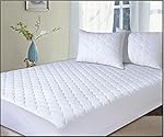Protège-matelas classique en polycoton matelassé extra profond (33 cm) Protège-matelas Super King Size 180 cm x 200 cm