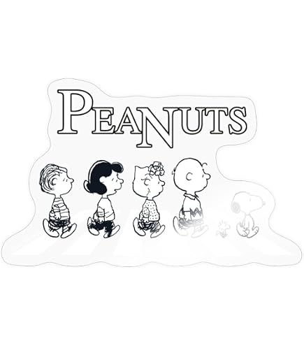 Autocollant Snoopy Et Woodstock Peanuts - Sticker Vinyle 10x10 Cm Brillant, Imperméable, Facile à Retirer