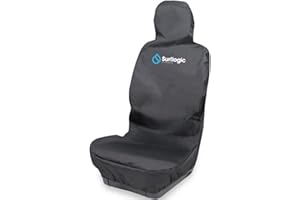Surf Logic - Funda Impermeable para Asiento del Coche, Negro, L