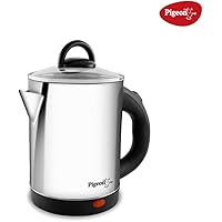 Pigeon by Stovekraft Quartz Electric Kettle with Stainless Steel Body, 1.7 litres with 1500 Watt, boiler for Water, milk, tea, coffee, instant noodles, soup etc