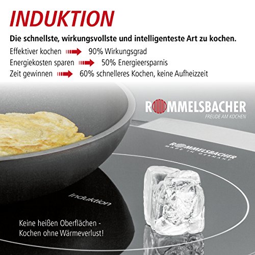 Rommelsbacher CT 3410/IN Induktion Glaskeramik Doppelkochtafel, 3400 W - 4