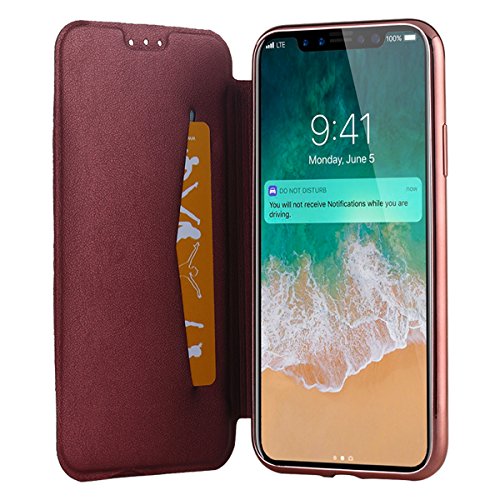 iPhone-X-CaseiPhone-10-Case-Snewill-Slim-PU-Leather-Folio-Flip-Case-with-Card-Slot-Clear-Soft-TPU-Back-Cover-for-Apple-iPhone-X