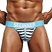 Produktbild Gedruckte Herrenunterhose Unterwäsche SHOBDW Herren Unterwäsche Shorts Unterhose Striped Prints Soft Cotton Briefs Höschen (M, Marine)