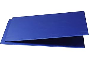 JKGHK Plaque en PVC Feuille De PVC Expansé Convient pour La Production Artisanale, 200 Mm X 300 Mm,Bleu,Thickness:3mm
