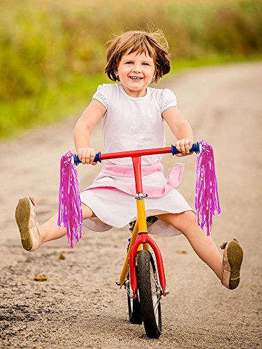 Mudder Lenkerfransen Streamer Bändchen für Kinderfahrrad, 2er Pack - 5