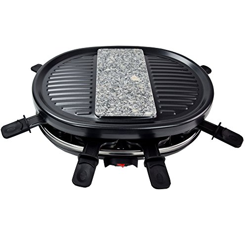 Syntrox Germany Raclette Jura mit Grill und Heißer Stein für 8 Personen - 7