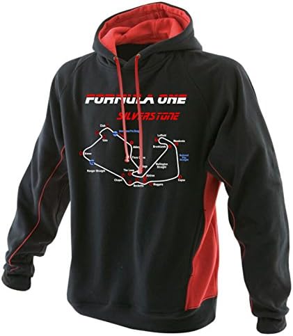 Inspired by Formula 1 SilverStone Racing Hoodie Grand Prix Circuit (3XLARGE)