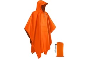 Snowalva Festival Poncho Waterproof Adult Reusable Poncho Waterproof Adult Lightweight Breathable Durable Environmentally Friendly Raincoat with Brim for Outdoor Hiking Camping Cycling Traveling