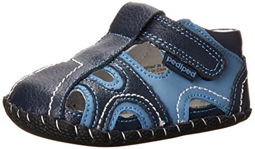 Pediped Baby Boys Brody Standing Shoes, Blue (Navy Light Blue), 0-6 Months 17 EU