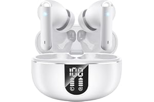 JBMI Cuffie Bluetooth, Auricolari Bluetooth 5.3 In Ear Stereo con 4 Microfono ENC, 60 Ore Cuffiette Wireless Cancellazione Rumore, Auricolare IP7 per iPhone e Androide, Earbuds Usb C Sportive