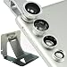 Produktbild First2savvv JTSJ-4N1-A16G3 Silber Handy Universal 4 in 1 Clip Kamera Profiklasse Lens Kit (Fischauge, Weitwinkel, Makro-Objektiv und Barlow) für Samsung Galaxy Note Edge Note 4 Note 3 Note 2 S5 mini S5 ALPHA K zoom S4 S4 mini A3 A5 CORE Max LG OPTIMUS L5 ii E460 L7 II P710 G2 D802 Nexus 5 D821 G-Flex D955 L40 D160 G PRO 2 G2 MINI D620 G3 D855 G3 S D722 L20 D100 L30 D120 L50 D213 L70 D320 L90 D405 F60 D390N Flex 2 H955 G4 G2 mit mini stehen