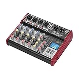 line 6 400w bass combo amp Tragbares digitales 6-Kanal-Mischpult mit 4 * XLR / TRS-Mikrofon- / Gitarren- / Line-Combo-Eingangsbuchsen und 2 * 6,35-mm-TRS-Mono / Stereo-Line-Eingangsbuchsen zum Anschließen verschiedener Geräte