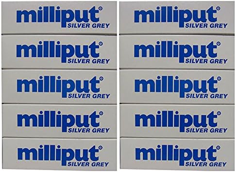 MilliputEpoxy Putty - Silver Grey 113.4gram Kit -10 Pack