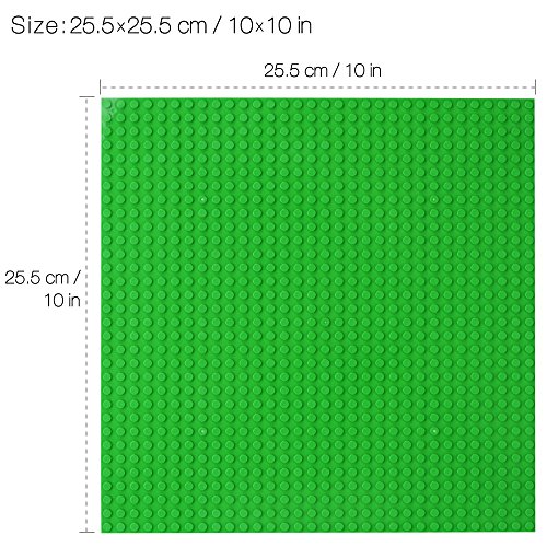 NextX 4 Piani Base Compatibili con Giochi di Costruzioni Classici - Piastre Doppio Spessore - Materiale Plastica ABS Non Tossico 6 lego NextX-4-Piastre-Base-Compatibili-con-Giochi-di-Costruzioni-Classici-Basi-in-Plastica-ABS-Non-Tossico-Dimensioni-25-x-25-cm