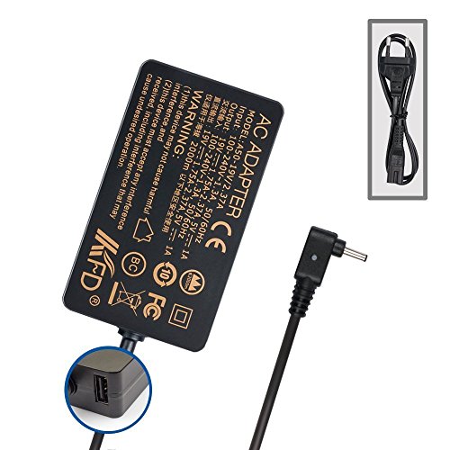 KFD Ladegerät Netzteil für Samsung NP900X3A NP900X1A NP900X1B 530U3B 530U3C AD-4019P, Asus Zenbook UX21 UX21E UX31 UX31E, Asus Transformer Book T200TA T300CHI mit USB 5V für iPhone Samsung HTC Sony Nokia LG GPS, 5V Tablets - 5