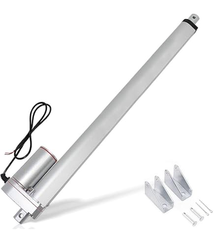 Justech Linearaktuator 1500 N, 250 Mm Hub, 12 V, 10 Mm/s, IP65 – Für Elektrische Betten, Türen, Fenster, TV-Hübe Und Mehr