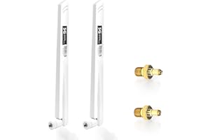 ARCELI 5G LTE Antenne Signal Gain 18DBI Signalverstärker SMA / TS9 Stecker Omnidirektionale WLAN-Antenne,600-6000MHz für 3G/4G/5G/GSM/GPRS Router IoT-Gateway Smart Home, Weiß