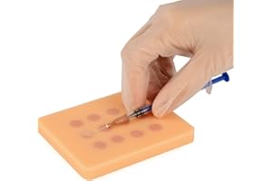 Medarchitect Intradermal Injection Training Pad for Nurse, Injection Training Pad for Medical Student, Artificial Skin-Like Practice Pad (Training Use Only)