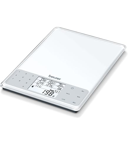 Bilancia Alimentare Ataller: Per Calorie, Nutrienti E Preparazione Pasti, Max 5kg, Vetro Temperato - Foto 13