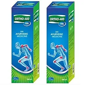 Ortho Aid Herbal Oil Pack of 2 ( 100ml Each ) - With Natural Ingrdients |Helps in Back Pain, Muscle Pain, Joint Pain, Knee Pain | Instant Pain Relief | 100% Ayurvedic Formula | Helpful in Sports and Gym Related Injuries