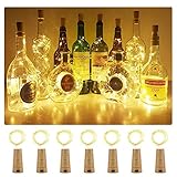 ♞【Batería de seguridad de trabajo】: Luces para botellas tapones botella luz con 3 baterías LR44,.retire el inserto de la batería antes de usarlo. Las lámparas de botella pueden proporcionar hasta 48 horas de luz a través de tres baterías nuevas.led botella de sióenergía le darán una fascinante del mundo de bombillas para botellas