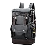 Zaino Spalla Pelle SINOKAL Zaino Porta PC Donne Uomo Impermeabile Zaino Scuola B
