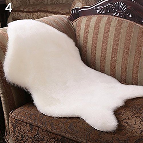 ESHOO Faux Pelz Schaffell Teppich Single, weich, warm und gemütlich - 2