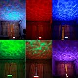 Songmics LED-Nachtlicht Projektionslampe Ozean Meer Beleuchtung mit Lautsprecher USB-Kabel FSL005 - 2