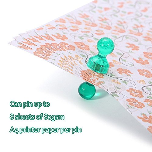 HMILYDYK 42  unidades magn  tico Push Pins       7  colores diferentes fuerte imanes de nevera para oficina pizarra tabl  n de anuncios  frigor  fico mapa