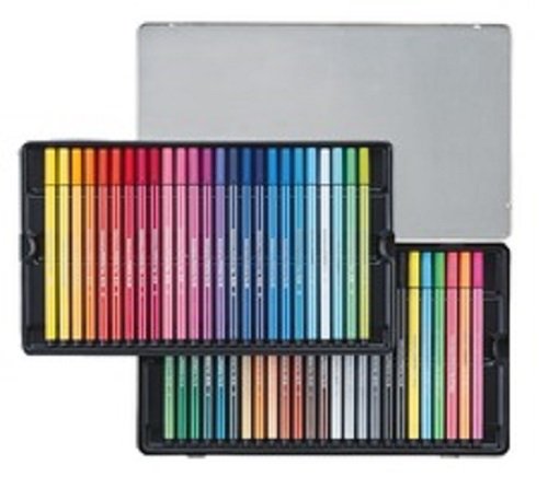 Stabilo Premium Filzstift Pen 68 (mit 50 verschiedenen Farben) 50er Metalletui - 2