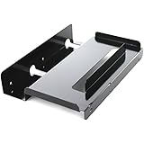 FANTEC QB-Bracket 25, 3,5" zu 2,5" Festplatten Adapter für Gehäuse der QB-Serie, schwarz
