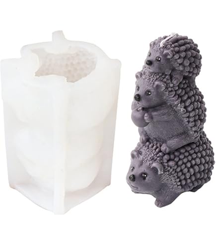 Moules En Silicone En Forme De Maison - 4 Tailles Différentes - Pour Bougies, Résine, Savon, Plâtre - DIY Créatif Et Déco