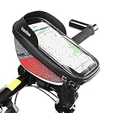 bedee Bike Handlebar Bag, Bike Phone Mount Holder with TPU Touch Screen Window for 4-6 Inch Screen Smartphone Waterproof Cycling Bag for iPhone X 8 Plus 77 Plus 6 6S Plus Samsung Galaxy S9 S8 S7 Edge