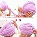 Bath Towel Hair Dry Hat Cap Hair Drying Towel Lady Bath Tool Light Purple