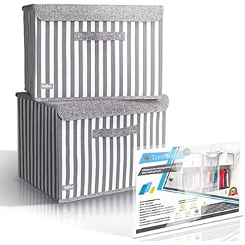 ToppBoxx 2er-Set Faltbare Aufbewahrungsboxen Aufbewahrungswürfel mit