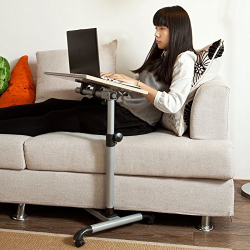 SoBuy® Pflegetisch Betttisch Klapptisch Laptoptisch Beistelltisch FBT07N-W