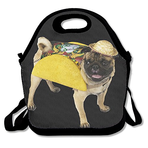 Preisvergleich Produktbild MOPS HUND Taco costume-funny Deluxe Lunchtasche