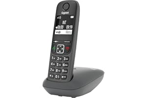 Gigaset A695 - Téléphone fixe sans fil avec grand écran rétroéclairé pour un affichage ultra lisible, fonction blocage d'appels - Gris