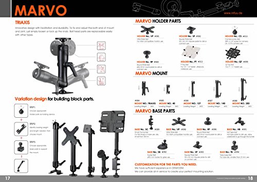 Universal Notebook KFZ Halterung & Fotostativ Kamera LKW STABIL aus METALL Infuu Holders 002-A - 9