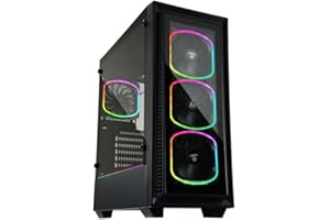 ENERMAX StarryFort SF30 boitier PC Gaming ATX, Verre trempé, mid tower, Noir