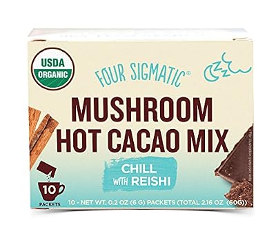 Four Sigmatic XOCO Bleu, Mushroom Hot Cocoa Drink Mix avec Reishi - Quatre Sigma Foods