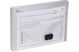 Snopake A4 DocBox Clear 35 mm Box File with Push Lock (Pack of 1) Ref 12861