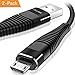 Price comparison product image Micro USB Cable Charger, OCUBE [2-Pack 3.9ft+6.6ft] Micro USB to USB A Fast Sync Charger Nylon Braided Cord for Samsung Galaxy S6 S7 Edge,Nexus,Huawei,Sony,HTC,LG,Motorola,Kindle,PS4 and more (Black)