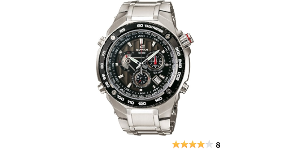 Casio Edifice EF-500D-1AVEF Men's Analog Quartz Watch with Chronograph and  Steel Bracelet, Black : Amazon.co.uk: Watches